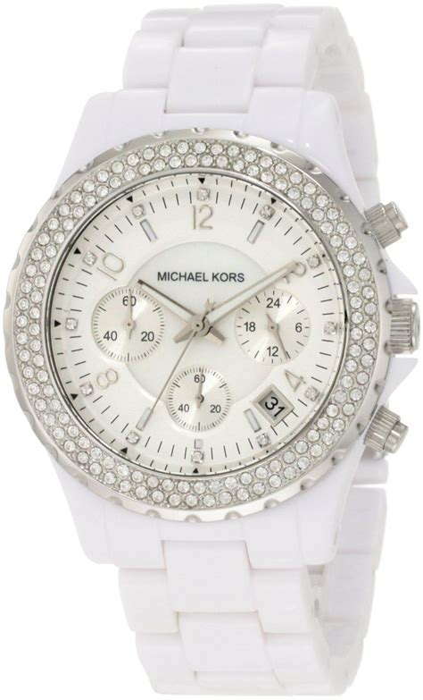 michael kors watches ladies white ceramic runway with gold glitz|Best 25+ Deals for Michael Kors White Ceramic Watch .